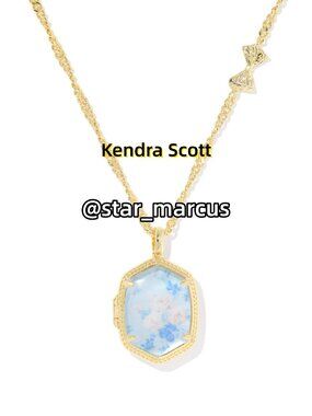Kendra Scott x LoveShackFancy Daphne Gold Locket Necklace